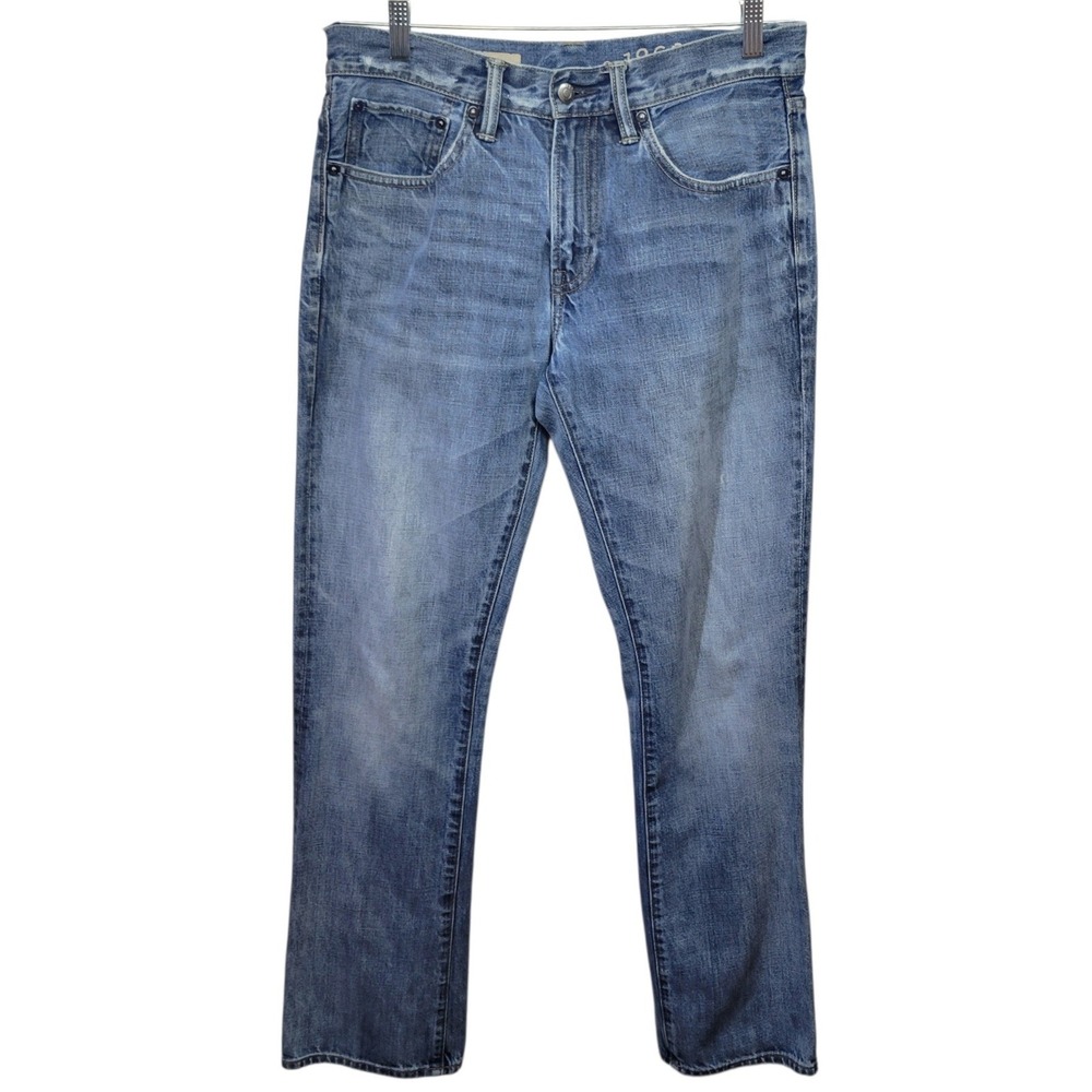 Gap 1969 Mens Bootcut Jeans 31x32 Medium Wash Blue 100% Cotton Denim A704
